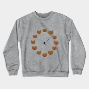 Kitty Clock Crewneck Sweatshirt